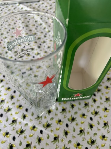Heineken pint glasses boxed - heineken,