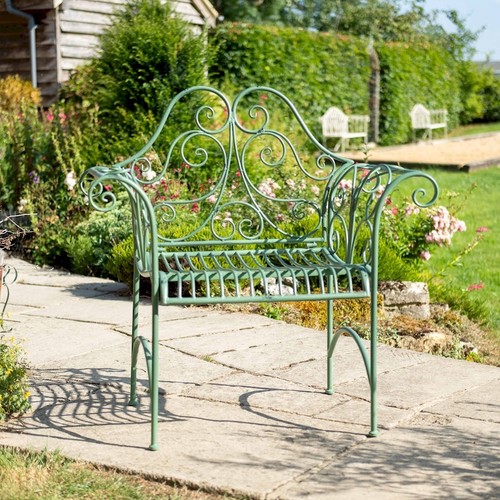 Green garden arm chair bench - garden,