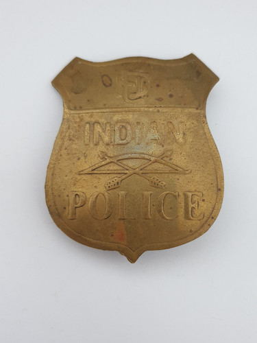 Obsolete indian police badge - obsolete,