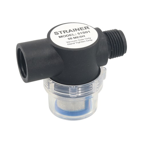 Water pump inline - inline, strainer