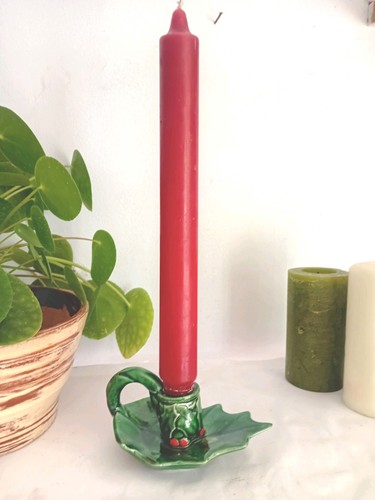 Christmas candle holder - candle,