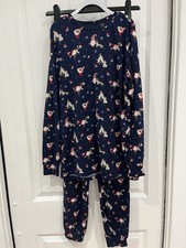 Girls Christmas Pyjamas/PJ’s. Navy Blue. Age 13. Good Cond