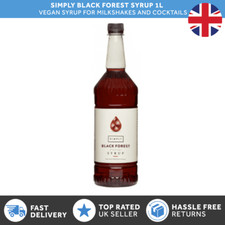 Simply By IBC | Black Forest Syrup 1L | Cocktails | Milkshakes | Desserts | UK