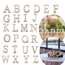 8cm Wooden Laser Cut A-Z Alphabet Capital Letters Free Standing Craft Signs Home