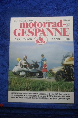 Motorcycle sidecars 4 89 - 5, 4/89