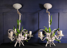 PAIR Vintage French Toleware