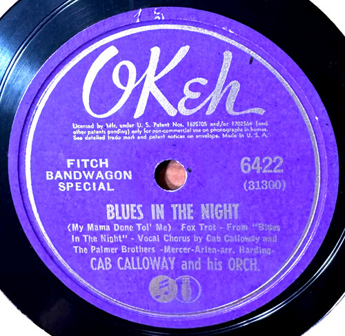 Rpm cab calloway blues in - 78,