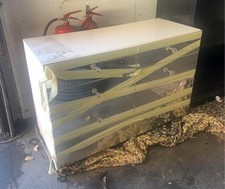 mirrored glass chest of