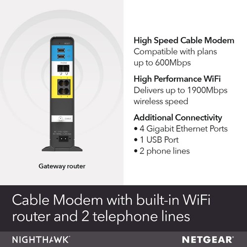 Netgear nighthawk cable - netgear,