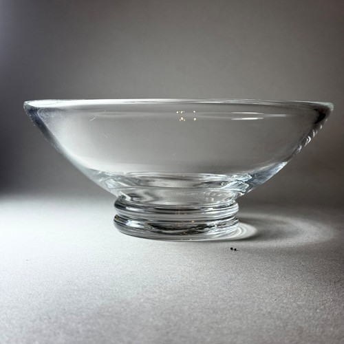 Art glass blown crystal bowl - glass,