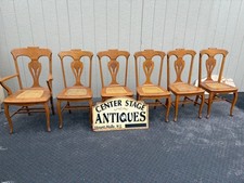 66360 Set 6 Oak Antique