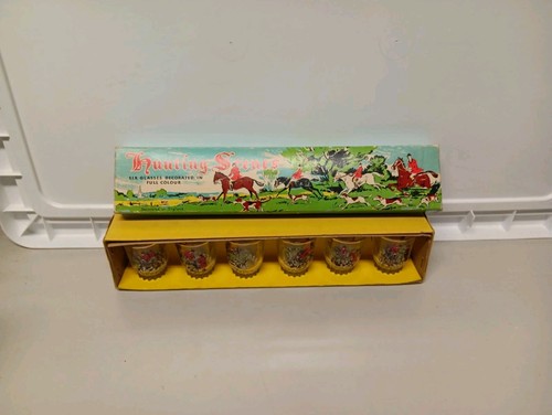 Hunting scenes glasses - scenes,