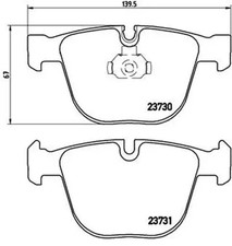 Brake pads P 06 026 BREMBO for