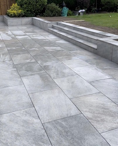Porcelain paving grey 20mm - paving,