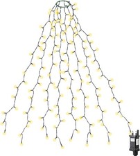 2m / 3m WATERFALL LED WARM WHITE CHRISTMAS TREE LIGHTS Salcar 280 / 350 LED's
