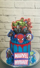 Marvel cake topper - topper, set