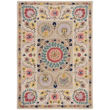 Dunelm Hani Floral Wool Rug