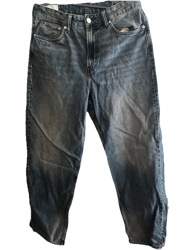 Men grey denim jeans - h&m,