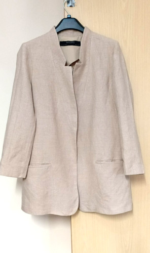 Zara beige long blazer - zara,