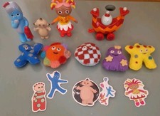 In The Night Garden Handmade Felt Haahoos haa hoo haahoo 3 figures and stickers 