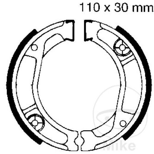 Front brake shoes for - brake, honda