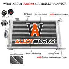 Rows radiator aluminium - 3, for