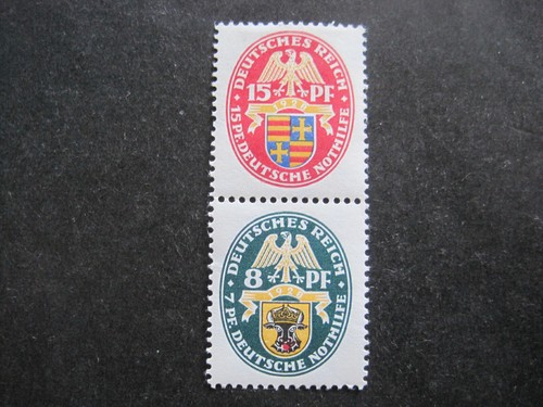 German empire tenant pair s - se-tenant,