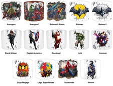 Kids Wallpaper Superhero Ceiling Lampshade Table Lamp shades Pendant lampshades