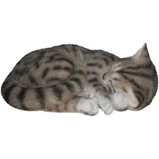Vivid Arts Real Life Frost Resistant Sleeping Cat Tabby B
