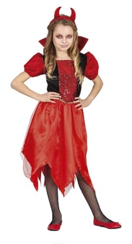 Girls devil costume - girls,