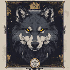 Wall decal sticker wolf with