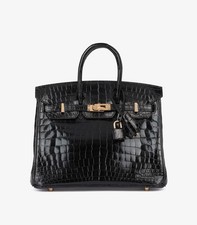 Hermès Black Shiny Niloticus