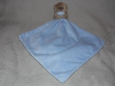Asda blue bear comforter soft toy George brown teddy blankie