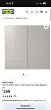 IKEA PAX WARDROBE DOORS HOKKSUND SLIDING DOORS PLUS ONE 50cm Mirror Door