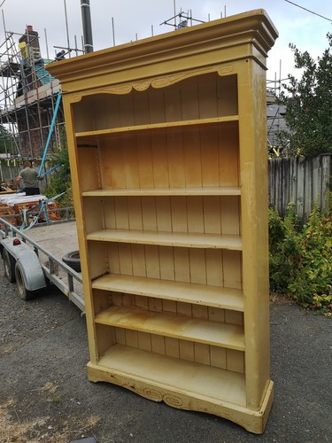 Antique pine bookcase - antique,