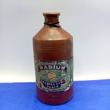 VINTAGE RADIUM BOOT LEATHER DYE HEAVY STONEWEAR BOTTLE ADVERTISING DISPLAY PRO