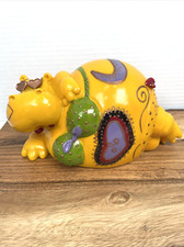 Hippo Money Box Coins Notes 4" Novelty Beach Yellow