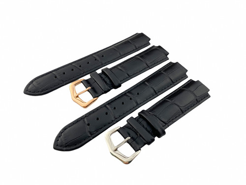 20mm black leather - 20mm,