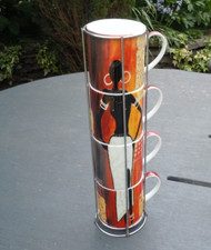 Vintage Set Of 4 French Coffee