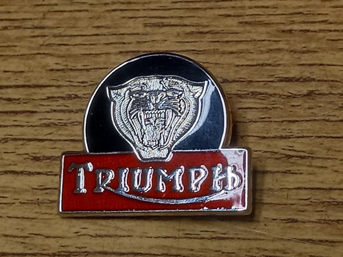 Motorcycle pin badge triumph - motorcycle,