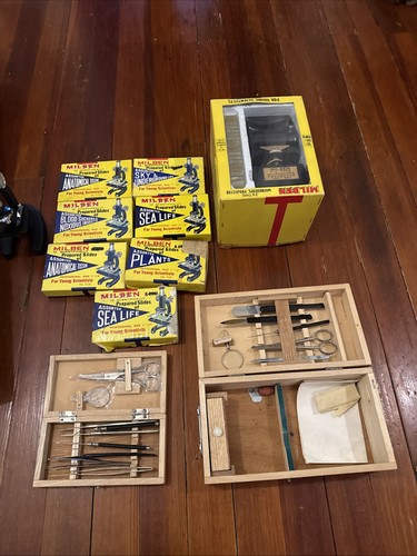 Milben vintage microscope with - milben,