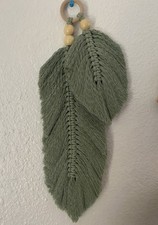 Macrame Feather/Leaf Boho Wall