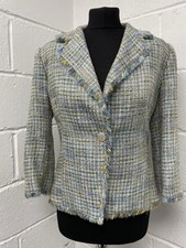 Zara Blue & Gold Boucle Tweed