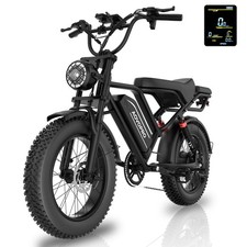 AOVOPRO AP20 Electric Bicycle- 20"X 4.0 Fat Tire 48V 15.6Ah E-Mountain Bike 50Mi