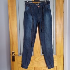 Sale Typhoon Womens Jeans Cuffed Leg Tapered Size 10 Stretchy 
