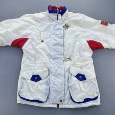 Vintage RE Techno by River Edge Ski Jacket – Men Size M – White/Red/Blue 1990’s