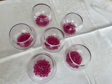 6 small 4 3/4", 12cm Glass