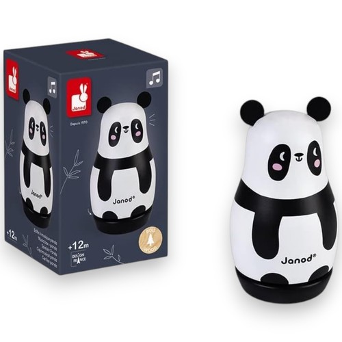 Janod panda wooden music box - wooden,