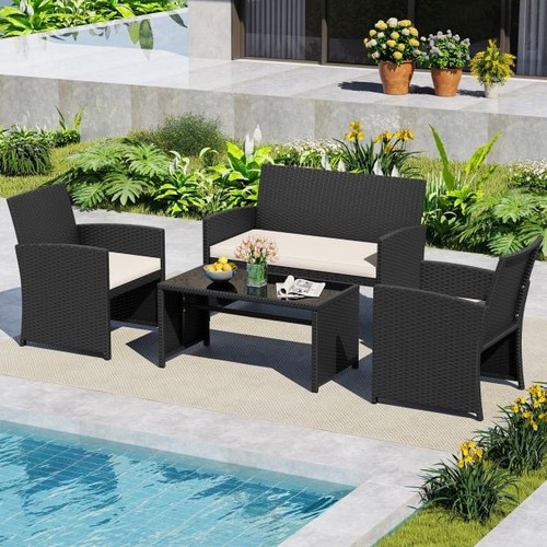 4piece garden patio rattan - garden,