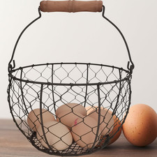 . Farmhouse Wire Egg Basket